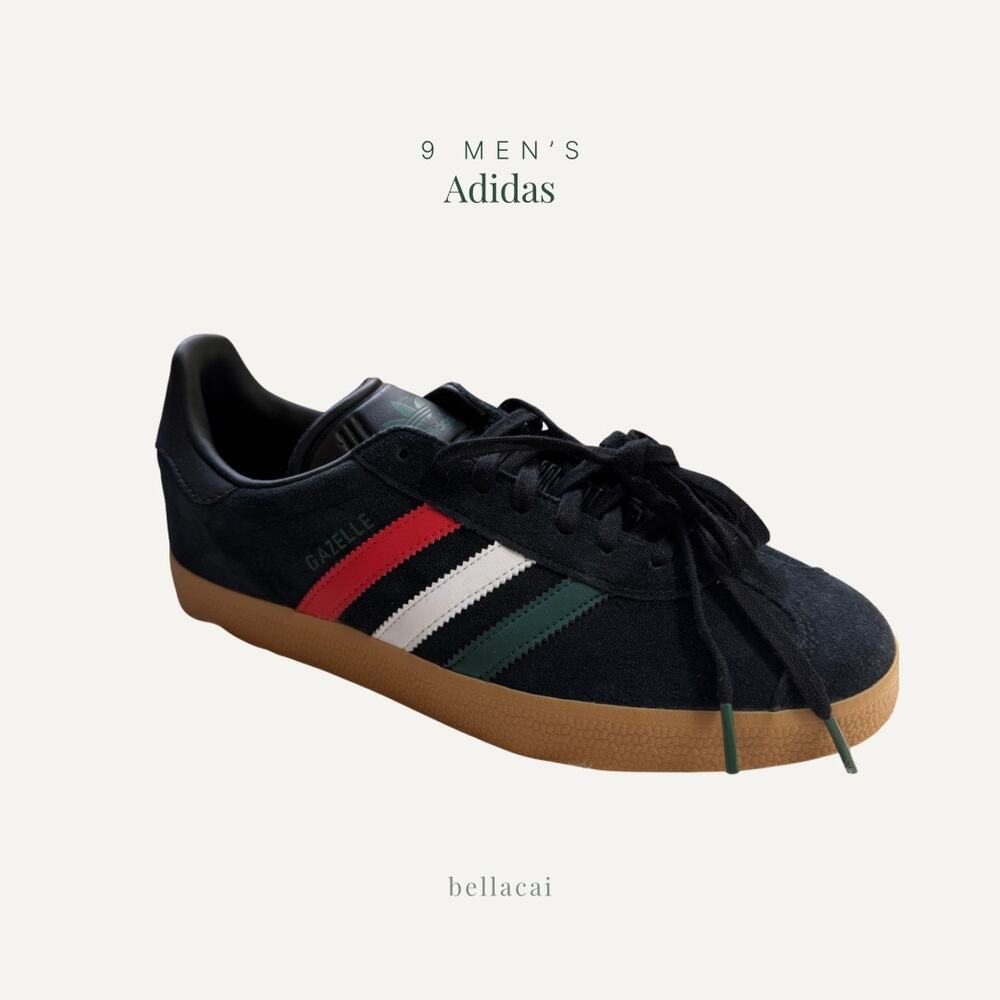Adidas | Gazelle Black Suede Gum Sole Sneakers Men’s Size 9 IF6868
